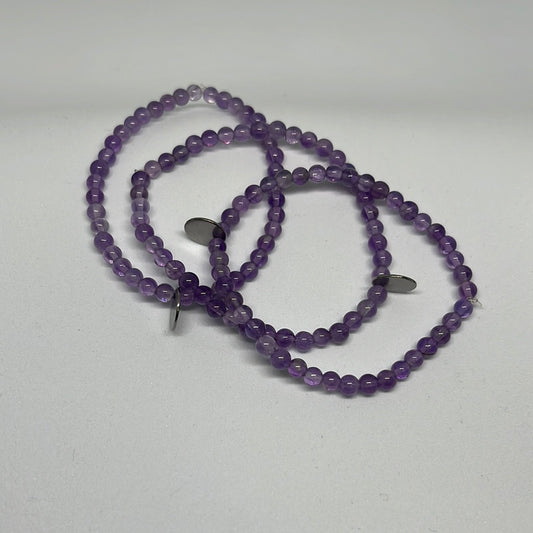 4mm Amethyst Bracelet