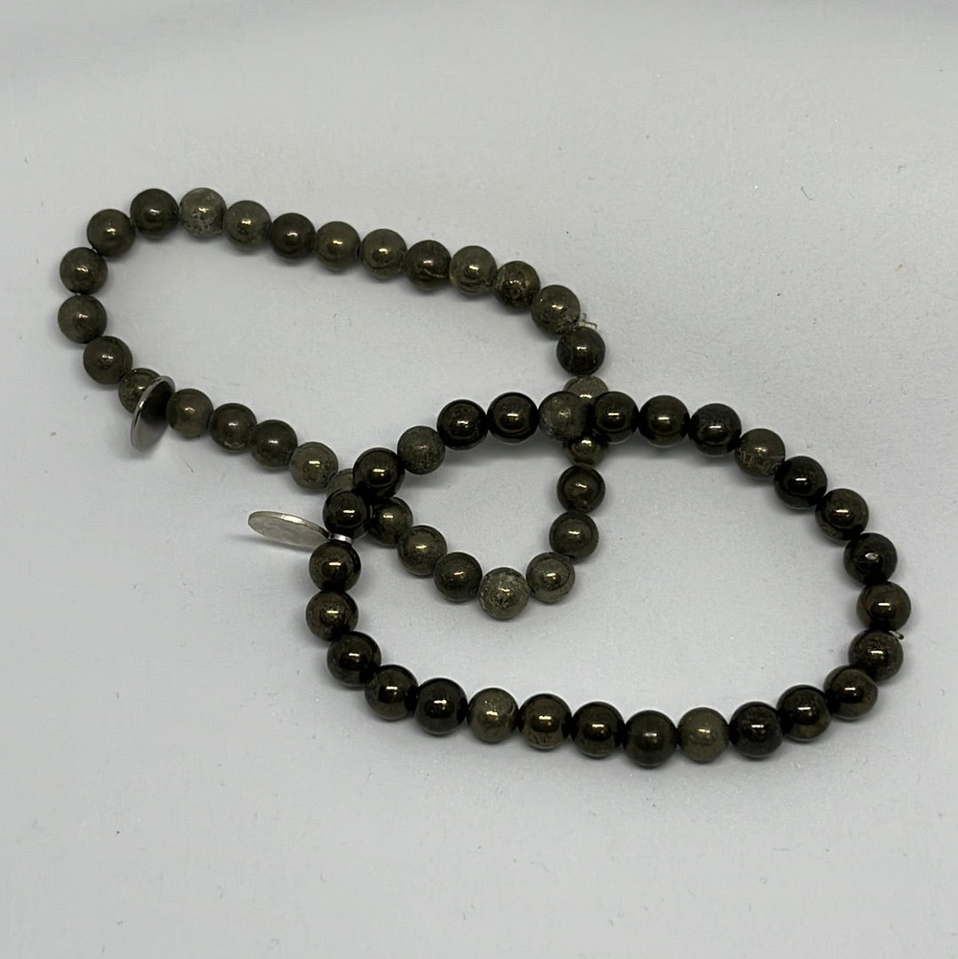 6mm Pyrite Bracelet