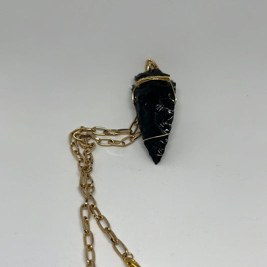 Black Obsidian Arrowhead