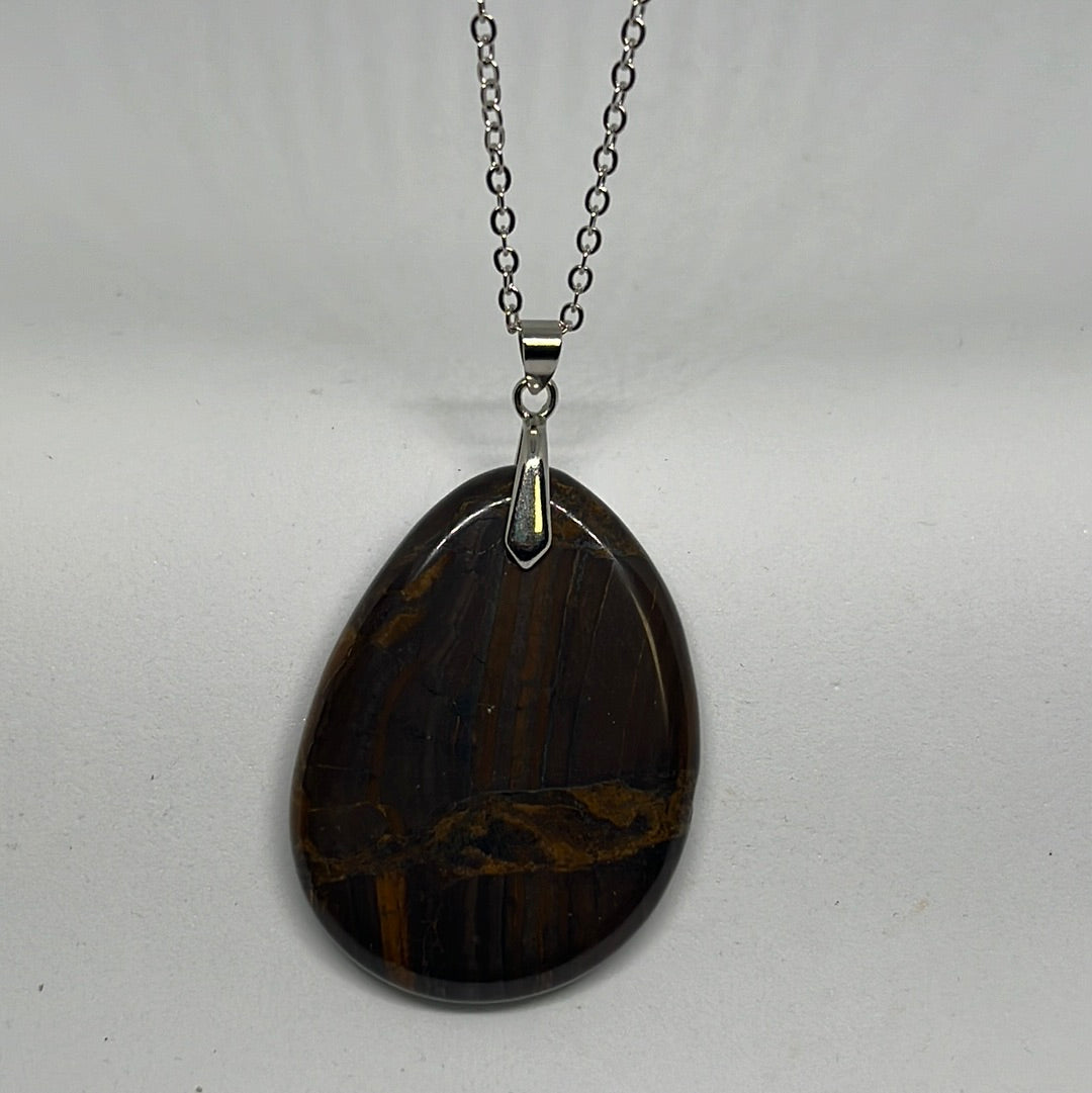 Tiger's Eye Pendant Necklace