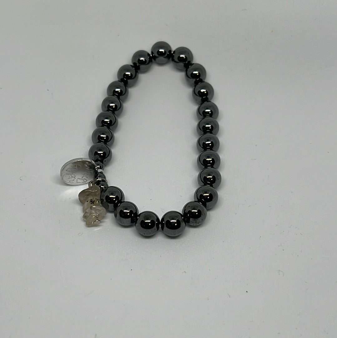 8mm Hematite Bracelet