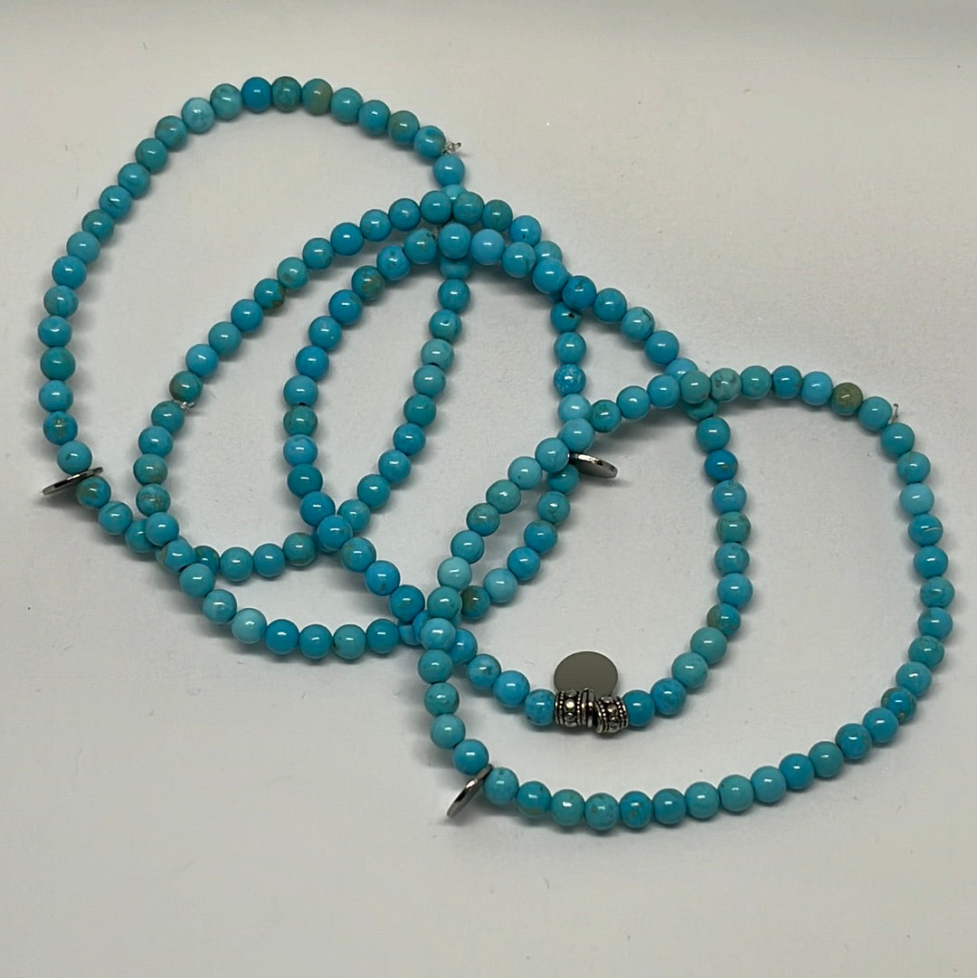 4mm Turquoise Bracelet