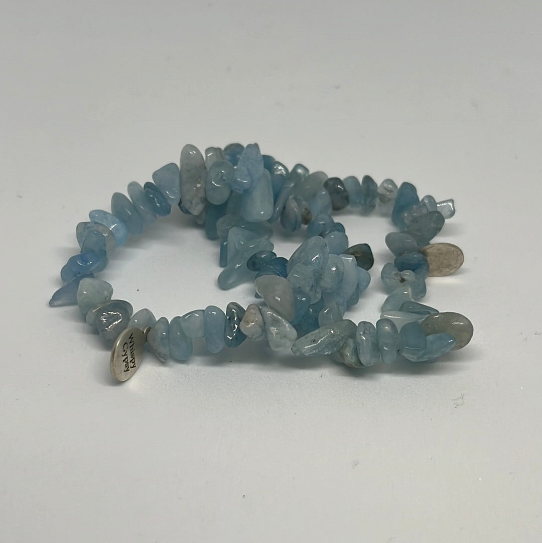 Aquamarine Chip Bracelet