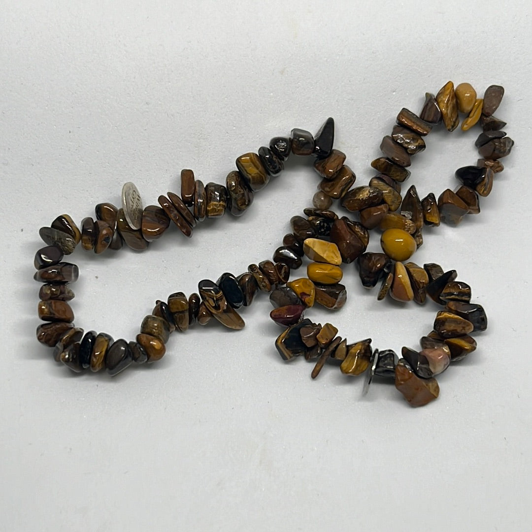 Tiger's Eye Chip Bracelet