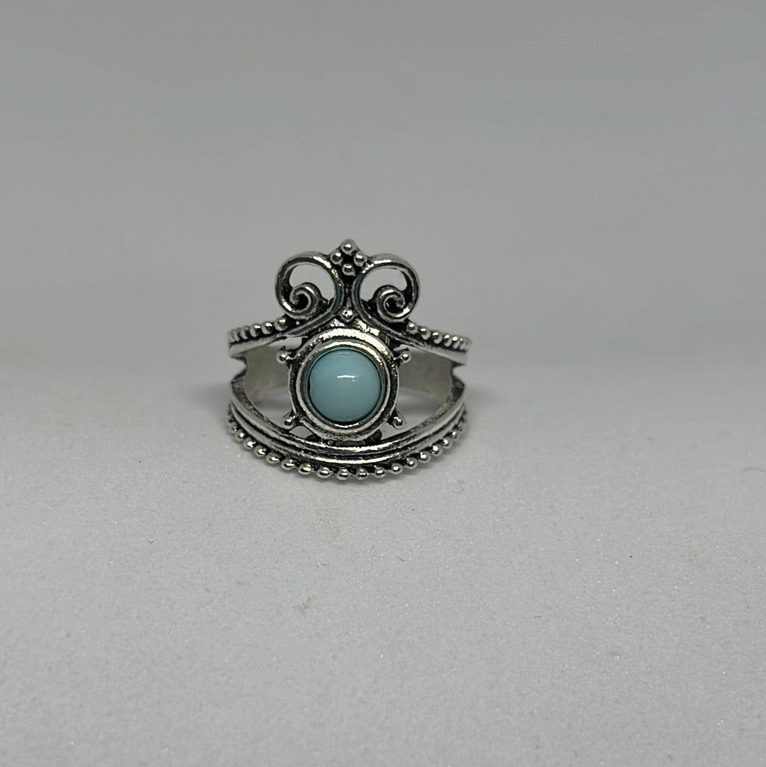 Silver Rings with Turquoise Stones