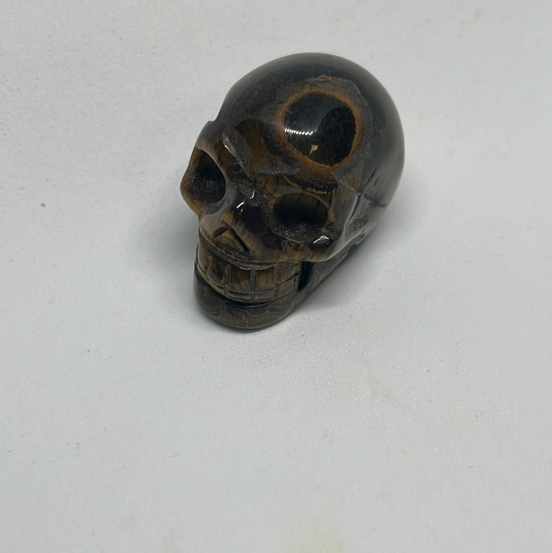 Tiger's Eye Crystal Skull