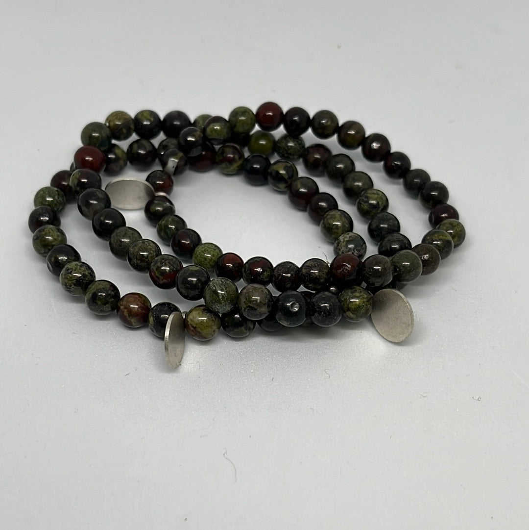 6mm Dragon’s Blood Jasper Bracelets