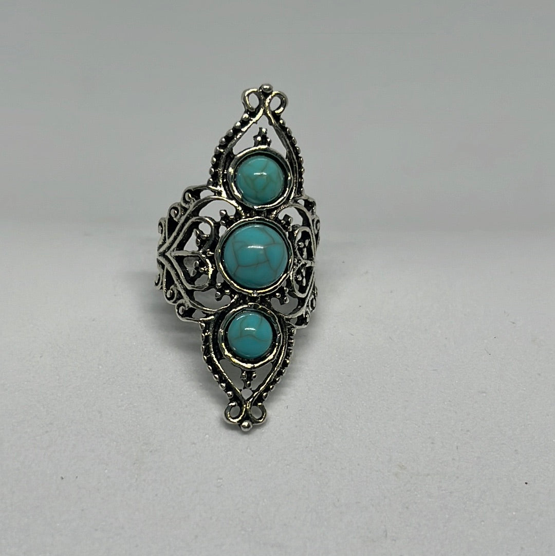 Silver Rings with Turquoise Stones