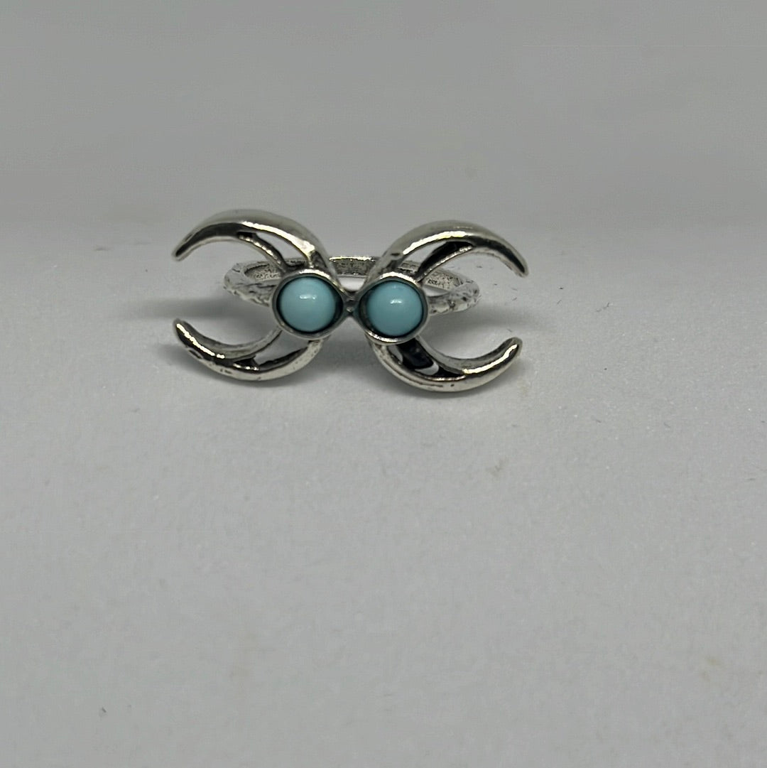 Silver Rings with Turquoise Stones