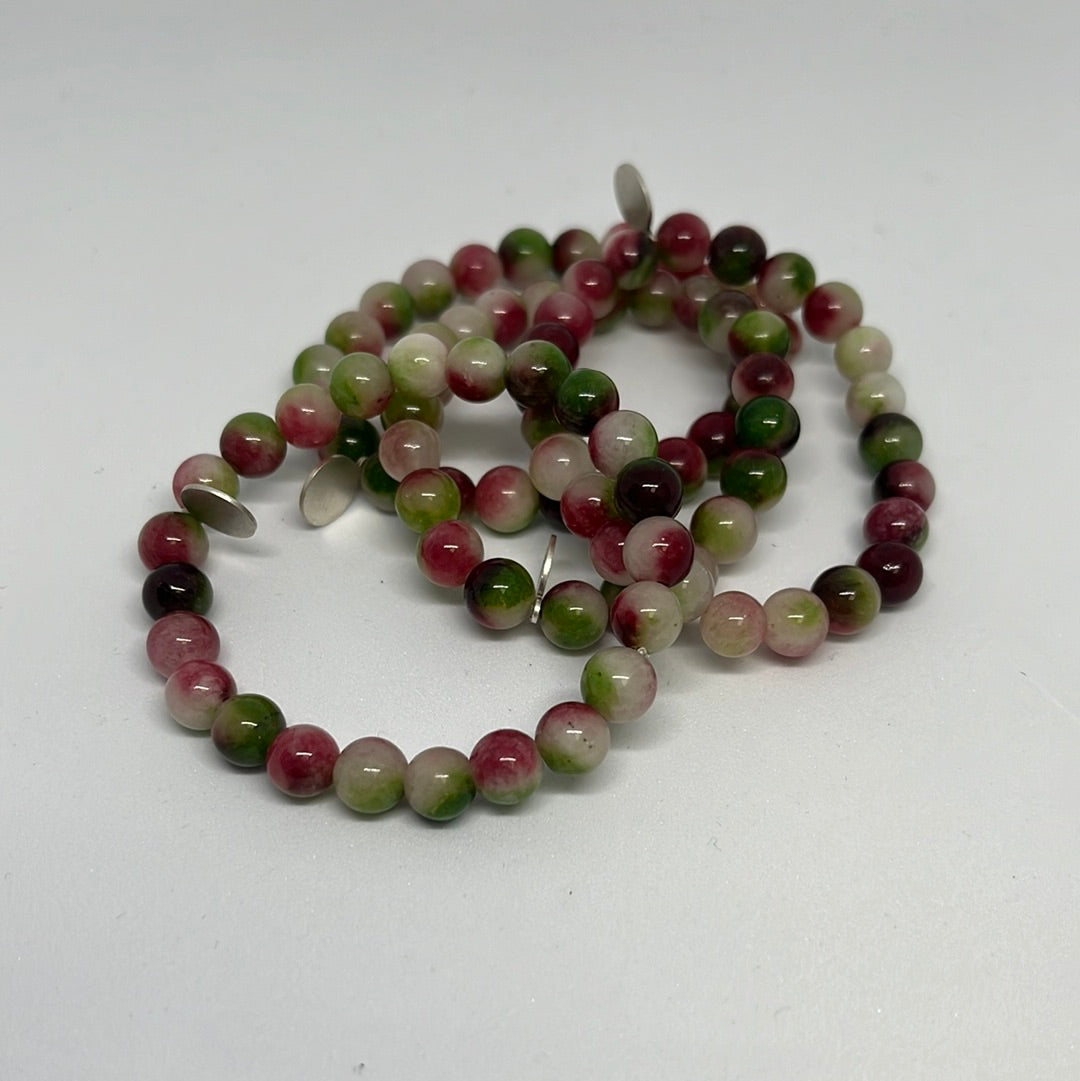 8mm Watermelon Tourmaline Bracelet