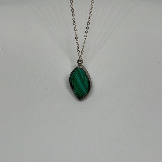 Malachite Pendant Necklace