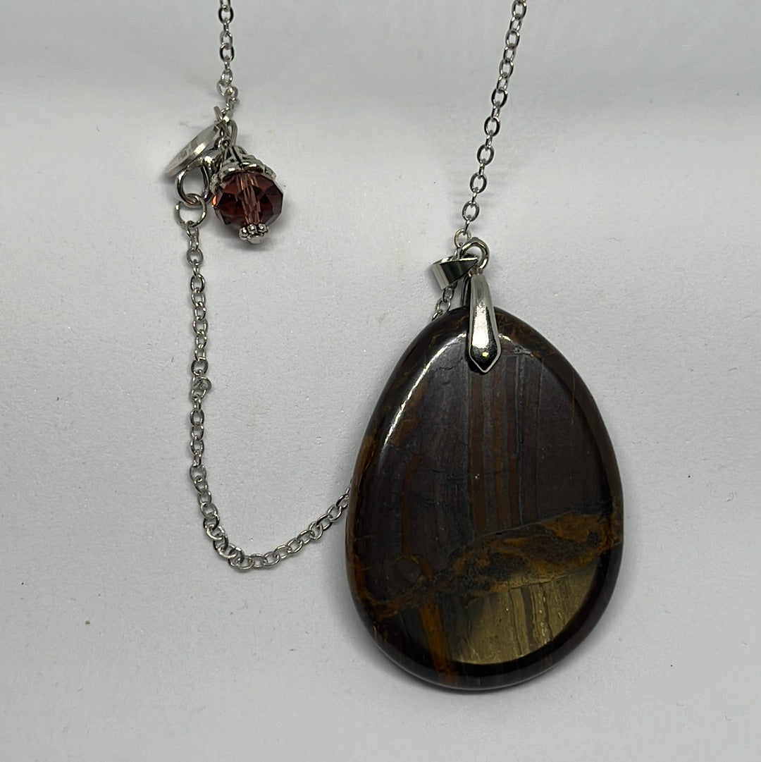 Tiger's Eye Pendant Necklace