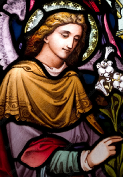 stain-glass-window-of-archangel-gabriel