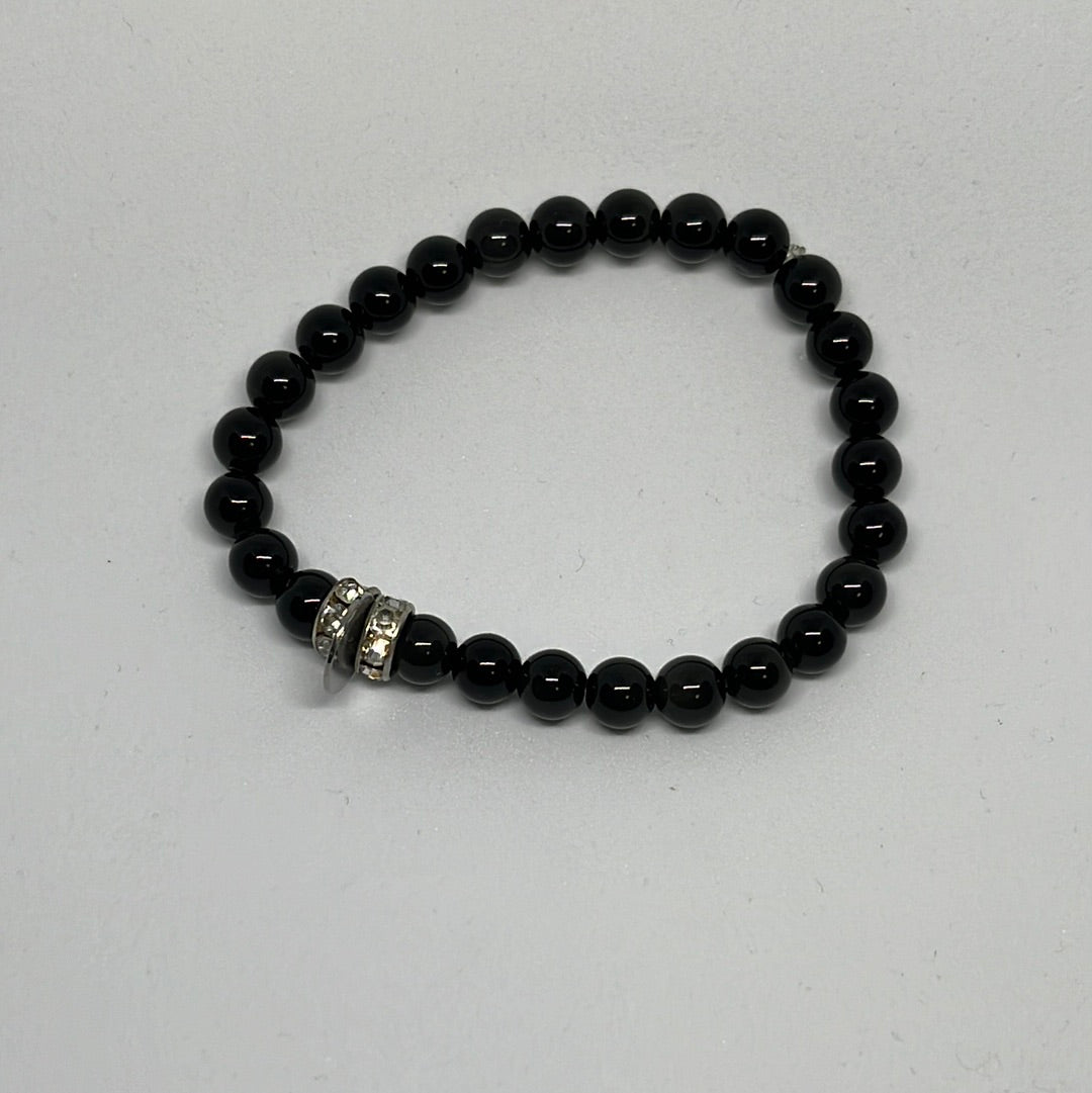 6mm Black Obsidian Bracelet