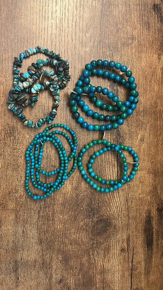 4mm Chrysocolla Bracelet