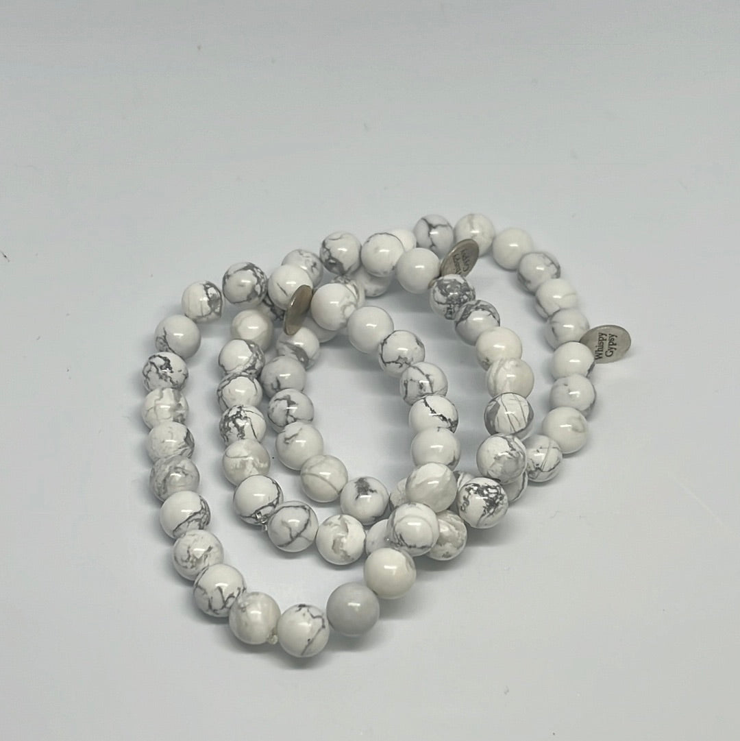 8mm Howlite Bracelets