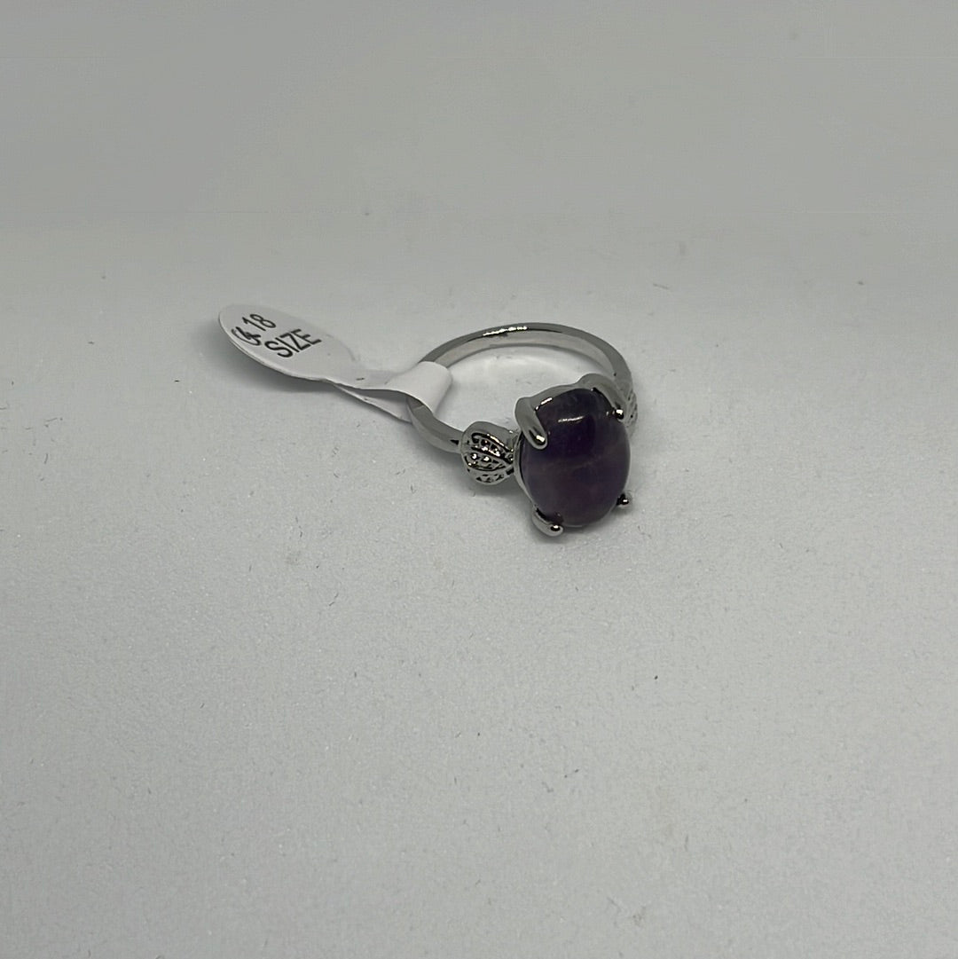 Silver Amethyst Rings