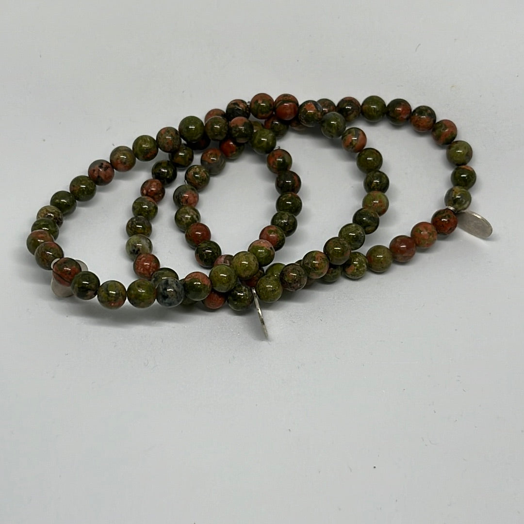 6mm Unakite Bracelet