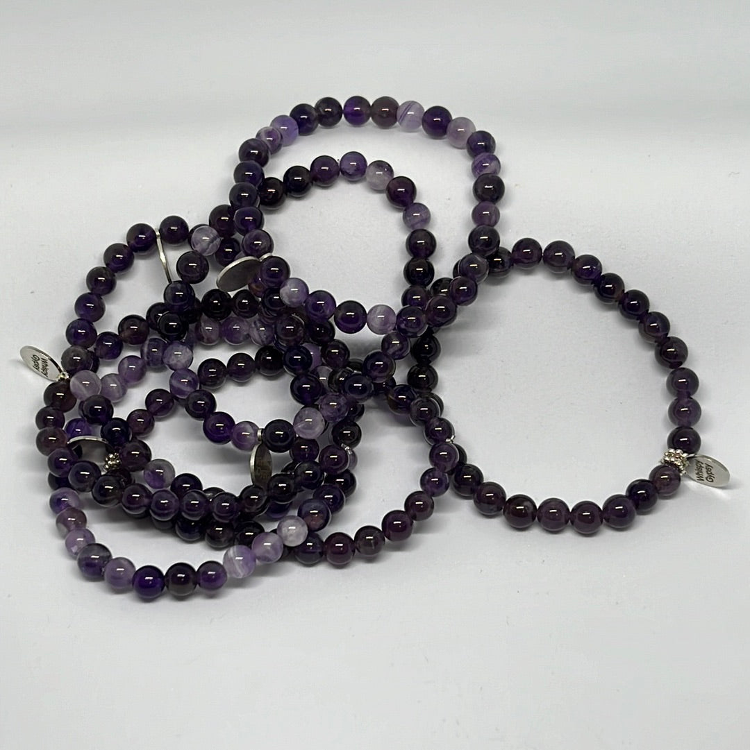 6mm Amethyst Bracelet