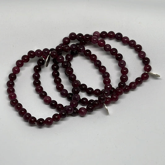 6mm Garnet Bracelet