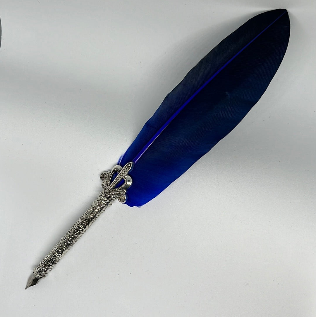 Feather Quills with Ink Pot