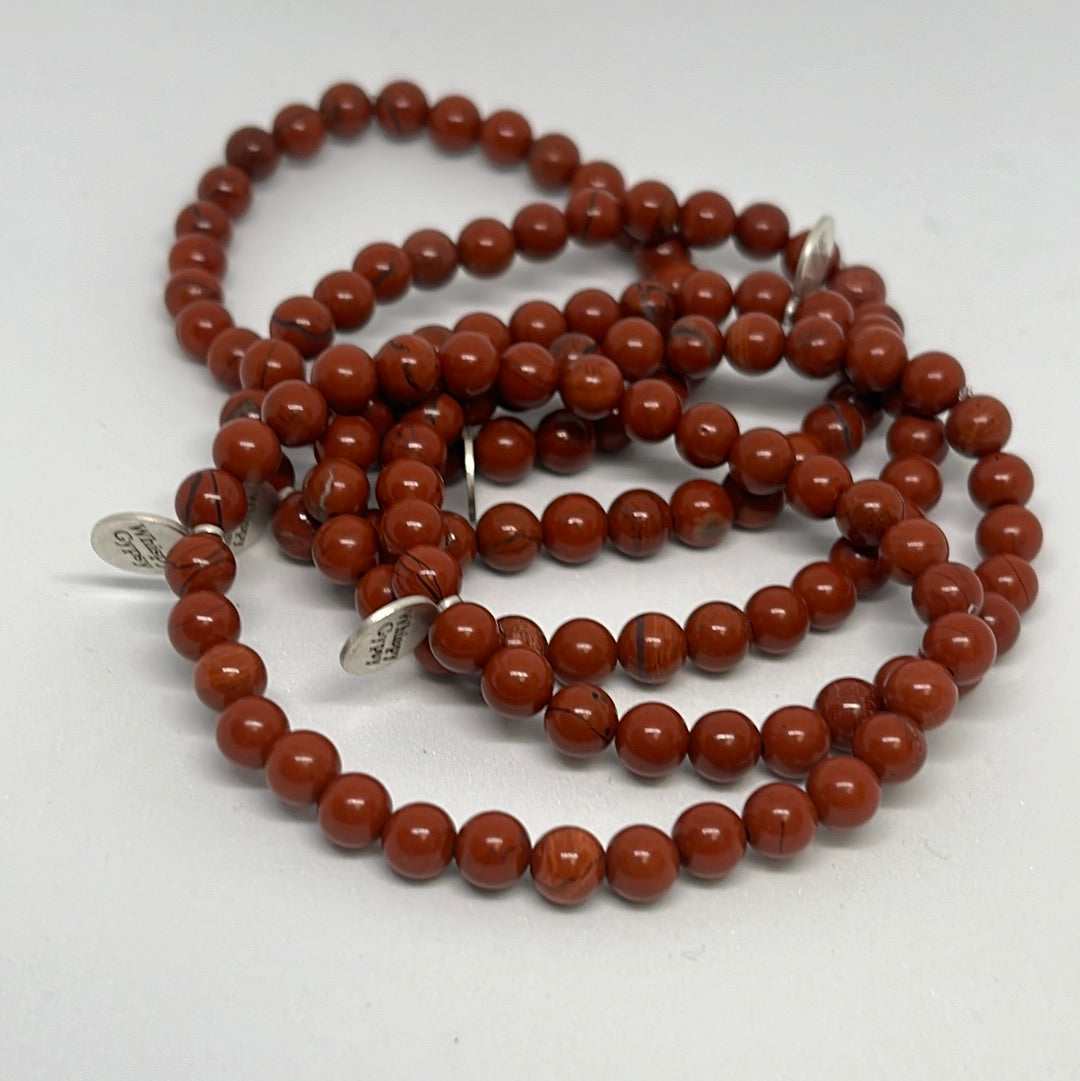 6mm Red Jasper Bracelet