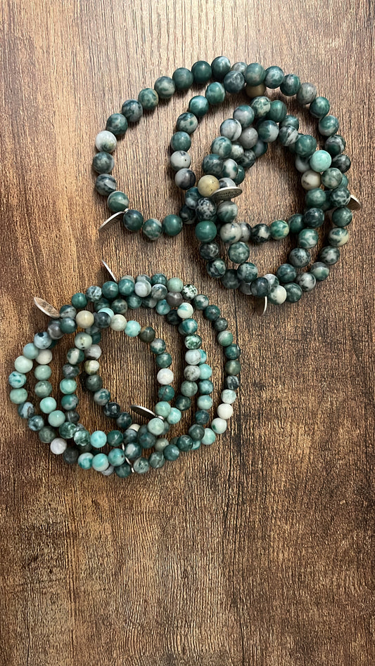 6mm Green Calcite Bracelets