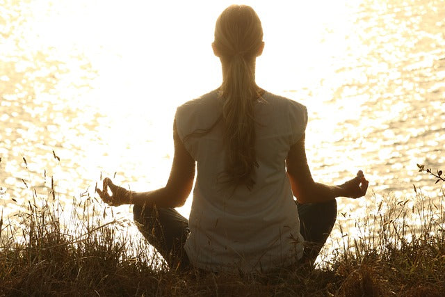 woman meditating