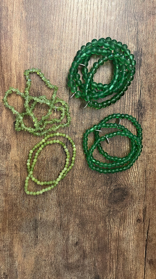 4mm Peridot Bracelets