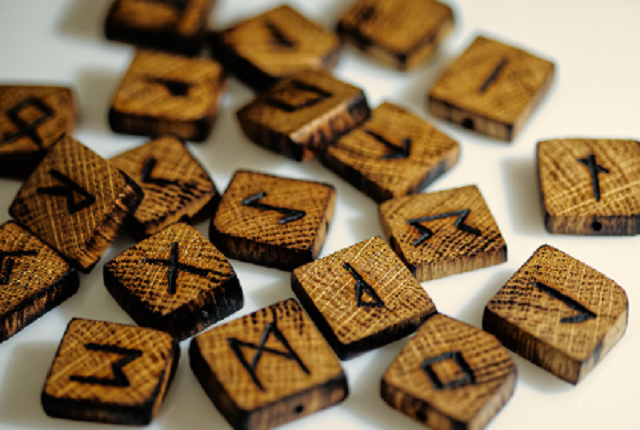 a pile of runes