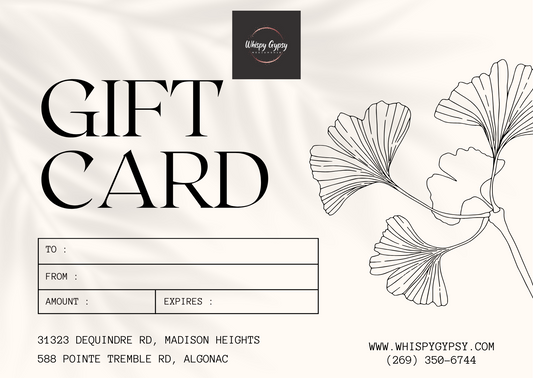 Whispy Gypsy Gift Certificate