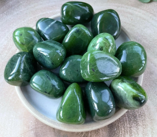 polished jade crystals