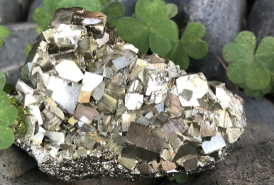 raw pyrite crystal