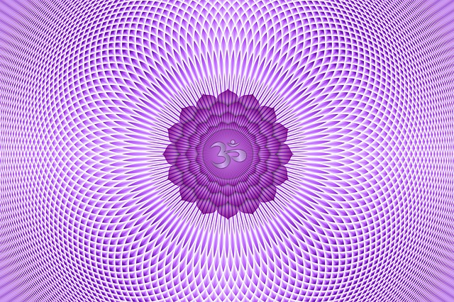 violet crown chakra symbol