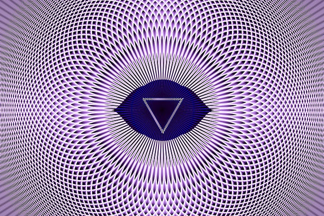 indigo third eye chakra symbol