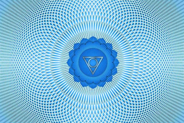 blue throat chakra symbol