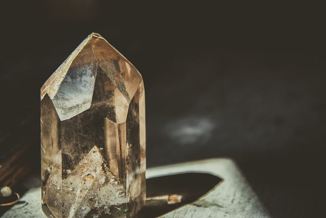 smoky quartz crystal point