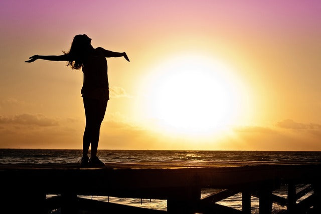 lady standing in the sun