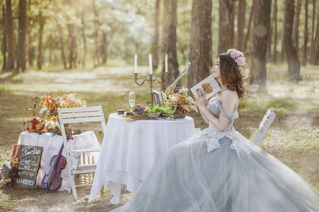 fairy bride on wedding day